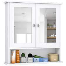 See more ideas about bathroom medicine cabinet, bathrooms remodel, bathroom design. Costway New Bathroom Wall Cabinet Double Mirror Door Cupboard Storage Medicine Cabinet Shelf White Walmart Com Walmart Com