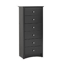 Shop wayfair for all the best black tall dressers & chests. Sonoma Tall 6 Drawer Dresser Black Black Chest Of Drawers 6 Drawer Chest Narrow Dresser