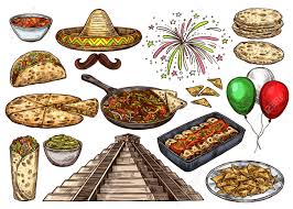 To put it simply, chalupas are fried thick. Cinco De Mayo Mexican Holiday Traditional Food And Fiesta Celebration Royalty Free Cliparts Vectors And Stock Illustration Image 115208660