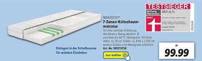 Eine günstige kaltschaummatratze.fazit ab 3:25min !link zum beitrag: Meradiso 7 Zonen Kaltschaum Matratze Angebot Bei Lidl