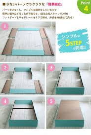 楽天市場 今夜6hポイント5倍 フレームのみ 大容量 収納ベッド パピー puppy ベッドフレーム シングル s キッズベッド 子供ベッド 収納付き ベッド コンパクト ベット ほこりガード床板 組立簡単 可愛い3カラー ルームクリエイト 収納付きベッド ベッドフレーム