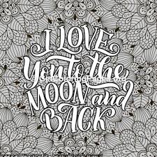 Once the order is placed, the color cannot be changed. Love Lettering I Love You To The Moon And Back Coloring Pages Getcoloringpages Org Diy Postila