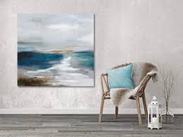 Check spelling or type a new query. Large Abstract Canvas Prints Wall Art Blue Ocean Landscape For Living Room Coastal Beach Oil Paintings 3d Hand Painted Modern Pictures For Home Stretched And Framed Ready To Hang 36x36 Inch Buy
