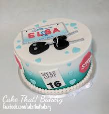 16th Birthday Cakes For 16 Year Old Boy Sweet 16 Driving Cake Car Keys Cake License Plate Cake Sweet 16 Birthday Cake 16 Birthday Cake Sweet 16 Cakes