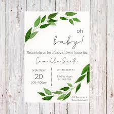 Customizable Baby Shower Invitation Digital Copy Etsy In 2021 Couples Baby Shower Invitations Printed Baby Shower Baby Shower Invitations