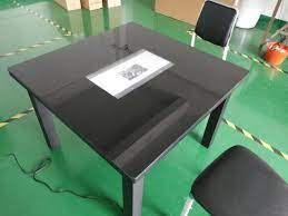 Gezitrend white round coffee table 24, end table, small coffee table, modern leisure wooden sofa table with natural wood legs for kitchen, dining, bedroom, living room. China New Model 24 Inch Windows Interactive Smart Coffee Table With Touch Screen China Touch Screen Kiosk And Kiosk Price