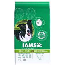 Iams Adult Dry Dog Food Small Medium Breed 1kg Pack Of 2