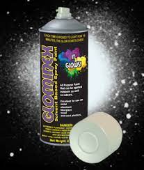 Glominex Glow Spray Paint 4oz White Walmart Com Walmart Com