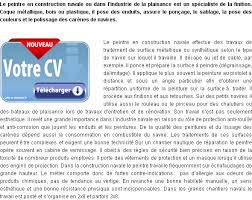 Compétent sur word, excel, autocad v12, paradox (mac et pc). Modele Et Exemple De Lettre De Motivation Peintre En Construction Navale