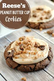 Chocolate Reese S Peanut Butter Cup Cookies Crazy Little Projects
