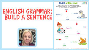 Free downloadable pdf worksheets for teachers: Sentence Building English Grammar For 1st Grade Kids Academy Youtube