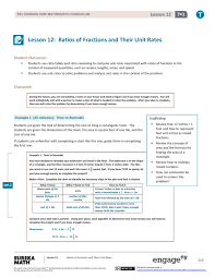 Common core mathematics grade 5 module 6 answer key. Lesson 12 Ratios Of Fractions And Their Unit Rates