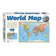 Eeboo 100 piece world map puzzle. World Map Hinkler 1000 Piece Puzzle