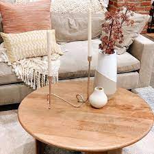 Decor8 side table patrice petit round wood side table. Anton Solid Wood Coffee Table Round Solid Wood Coffee Table Round Wood Coffee Table Lumbar Pillow Cover