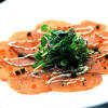 Balsamic dijon glazed beef tenderloin with herb sauce. 1