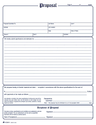 Printable blank bid proposal forms forms sample. Contractors Proposal Template 17 Contractor Proposal Templates Sample Examples