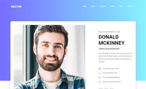 Web developer portfolio website templates. Meetme Free Bootstrap 4 Personal Portfolio Website Template For Web Developers