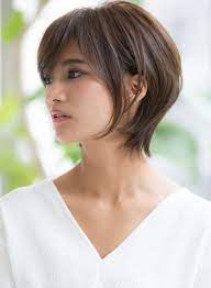 耳かけ小顔ノーブルマッシュ 髪型ショートヘア acconciature capelli sottili tagli di capelli capelli