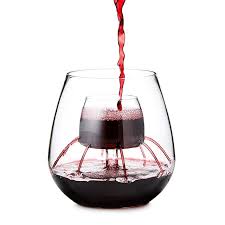 Stemless Fountain Aerating Wine Glass Set Aerating Wine Glasses Wine Aerators Wine Preserver