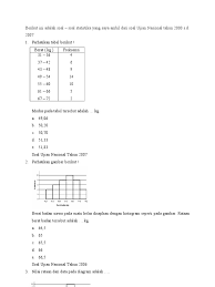 Berikut ini adalah soal statistika smp kelas 9 plus kunci jawaban lengkap dengan pembahasan. Berikut Ini Adalah Soal Soal Statistika Yang Saya Ambil Dari Soal Ujian Nasional Tahun 2000