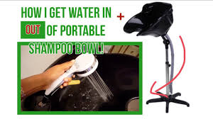 shampoo bowl set up no plumbing