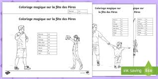 Vous trouverez ici les dates de fête des pères 2020, fête des pères 2021 et plus en belgique. Coloriage Magique La Fete Des Peres Teacher Made