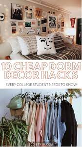10 Cheap Dorm Decoration Hacks That Every College Student Needs To Know Society19 Cheap Dorm Decor College Living Rooms College Room