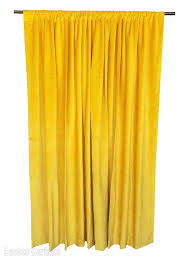 Sweet dreamsgeode velvet curtain panel, 96. Yellow Velvet Curtain Panel 108 Inch Long Noise Reducer Energy Efficient Drape Ebay