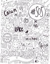 Kids color all of the spaces with the number 5 to reveal hidden apples. Pin Su 5sos 3