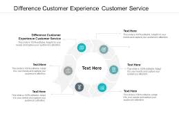Difference Customer Experience Customer Service Ppt