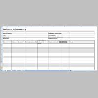 You just need to write the maintenances list, highlight the dates to do it and print it later on. Equipment Maintenance Log Template Excel