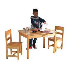 Find many great new & used options and get the best deals for kidkraft 16616 avalon kids chair at the best online prices at ebay! Kidkraft Kidkraft Wooden Rectangular Table 2 Chair Set For Kids Natural Walmart Com Walmart Com
