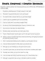 Simple Compound And Complex Sentences Worksheet Craftivity In 2020 Complex Sentences Sentences Complex Sentences Worksheets
