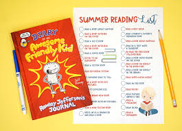 Printable Summer Reading Challenge List For Kids Happiness