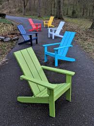 Adirondack Chair Modern Style Made From Poly Lumber In 2020 Modern Adirondack Modern Adirondack Chair Adirondack Chair