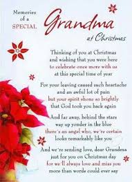 Birthday Wishes For My Grandma In Heaven Missing My Grandma Christmas In Heaven Christmas Poems Birthday Wishes For Mom