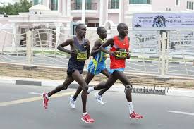 Samuel wanjiru (2/4) haile gebrselassie (4/4) David Barmasai Evans Cheruiyot And Eliud Kiptanui B