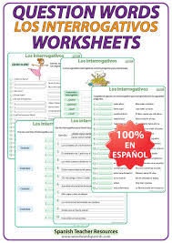 These worksheets helps kids to lean short vowels words. Spanish Question Words Worksheets Woodward Spanish
