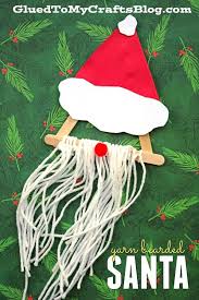 So Creative Check Out Our Yarn Bearded Santa Kid Craft Tutorial Basteln Weihnachten Weihnachtsbasteln Kinderbasteln Weihnachten