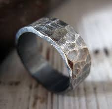 Sterling Silver Mens Wedding Band 8mm Hammered Wedding Ring Etsy Sterling Silver Mens Wedding Bands Mens Wedding Rings Black Hammered Wedding Rings