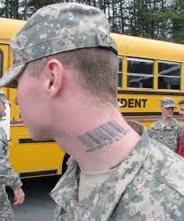 American flag tattoos are also used to honor a lost loved one instead of a cross or angel tattoo, regardless of whether or not they served in the military when they were still alive. Neck Tattoos French Manicures In Army S Sights Wired