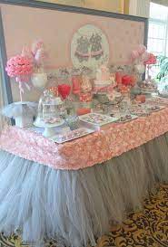Tutu Cute Baby Shower Party Ideas Photo 1 Of 17 Twins Baby Shower Baby Shower Dessert Table Baby Shower Themes