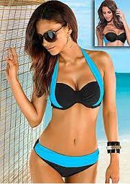 Push Up Swimsuits Bikinis Halterneck Bikini Style
