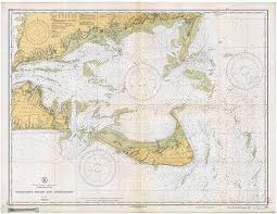 historical noaa chart of nantucket sound and by