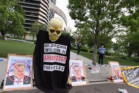 An international olympic committee vice president, coates was asked a few days ago by a japanese reporter at an online news conference. Protesters Shout Don T Come Coates On Eve Of Arrival Of Ioc Vice President