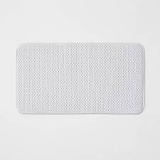 This bath rug is less likely to tear or pill than one made. Small Cushion Bath Mat White Room Essentials Target
