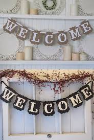Welcome Vintage Party Banner Wedding Birthday Bunting House Home Classroom Decorations Garland Photo Boo Engagement Party Banners Party Banner Birthday Bunting
