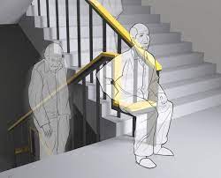 Escher, famous for his impossible creations which violate the laws of physics. Seat Integrated Stairwell Handrails Rest For A While