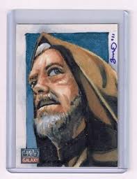2011 TOPPS Star Wars Galaxy OBI-WAN KENOBI Sketch Card by Jonathan Gordon  1/1
