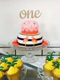 Birthday Rose Gold Pineapple Cake Design First Birthday Cake Smash Cake Flamingos Pineapple Lalleycakes First Birthday Cupcakes 1st Birthday Cakes First Birthday Cakes